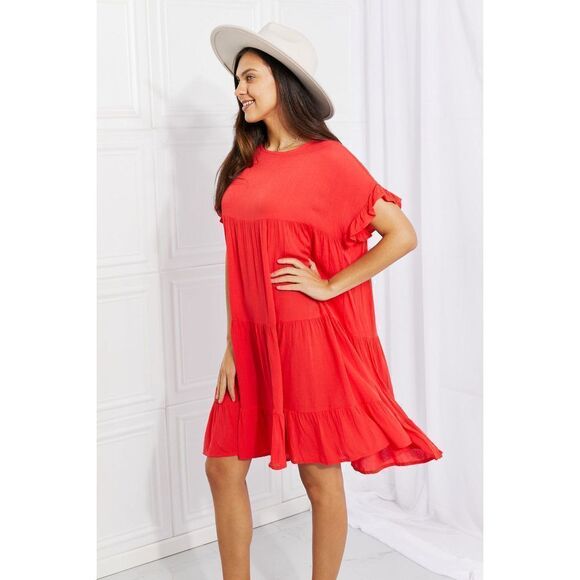 Culture Code Full Size Tulip Fields Tiered Midi Dress - Picture 9 of 13